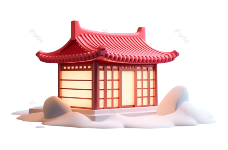 节日图片,卡通元素,春节PNG,复古风格免抠素材